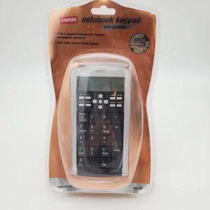 NEW Staples Notebook Keypad w/ Calculator‎ ITEM # 674394 USB Cable Plug Play